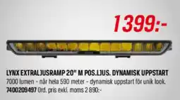 Tools Lynx extraljusramp 20" m pos.ljus. dynamisk uppstart erbjuda