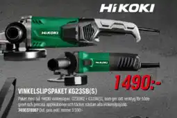 Tools Hikoki vinkelslipspaket KG23SB(S) erbjuda
