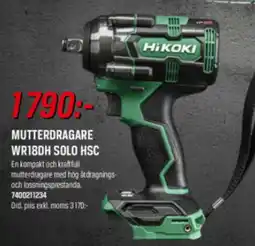 Tools Hikoki mutterdragare wr18dh solo hsc erbjuda