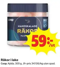 Coop Konsum Coop räkor i lake erbjuda