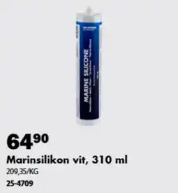 Biltema Marinsilikon vit erbjuda