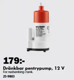 Biltema Biltema dränkbar pentrypump erbjuda