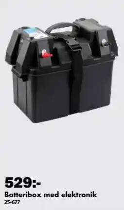 Biltema Batteribox med elektronik erbjuda