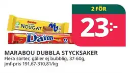 Tempo Marabou dubbla stycksaker erbjuda