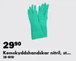 Biltema Kemskyddshandskar nitril erbjuda