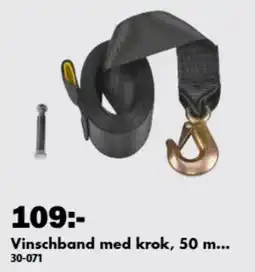 Biltema Vinschband med krok erbjuda