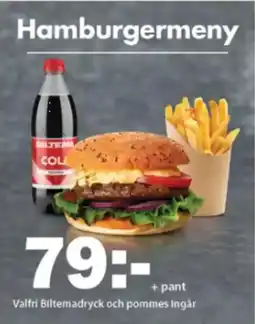 Biltema Hamburgermeny erbjuda