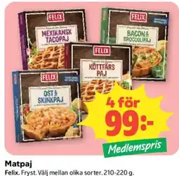 Coop Felix matpaj erbjuda