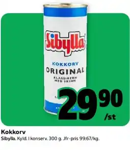 Coop Sibylla kokkorv erbjuda