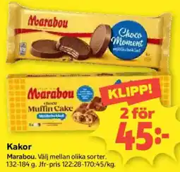 Coop Marabou choco Muffin Cake erbjuda