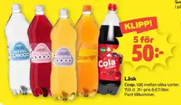 Coop Läsk erbjuda