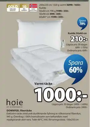 DOWNFEEL fibertäcke