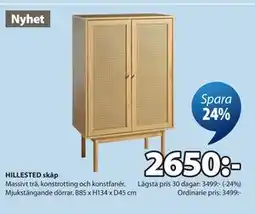 JYSK HILLESTED skåp erbjuda