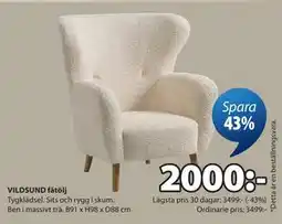 JYSK VILDSUND fåtölj erbjuda