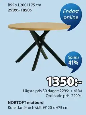 NORTOFT matbord