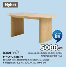 JYSK LYNGVIG matbord erbjuda