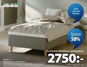 FJELNA resårbotten + EKSO bäddmadrass