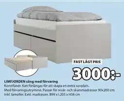 JYSK LIMFJORDEN säng med förvaring erbjuda