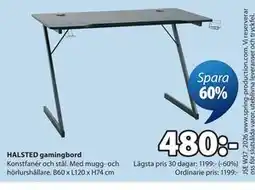 JYSK HALSTED gamingbord erbjuda