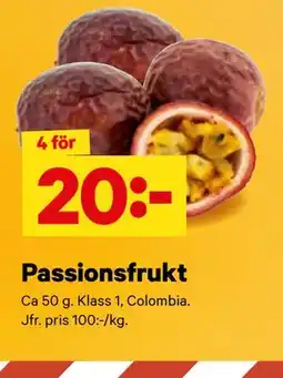 City Gross Passionsfrukt erbjuda