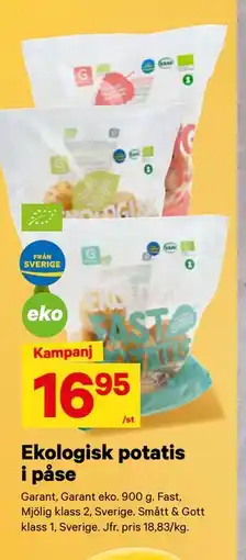 City Gross Ekologisk potatis i påse erbjuda