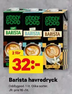 City Gross Barista havredryck erbjuda