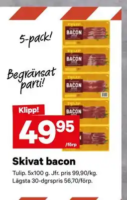 City Gross Skivat bacon erbjuda