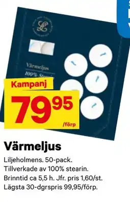 City Gross Värmeljus erbjuda