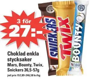 Choklad enkla stycksaker