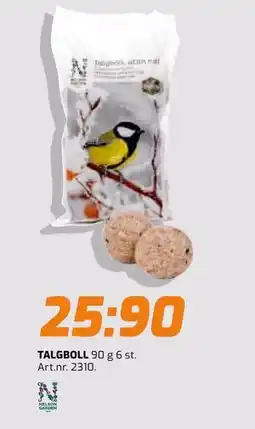 Bolist TALGBOLL erbjuda