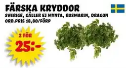 Nelins Färska kryddor erbjuda