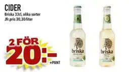 Nelins Briska cider erbjuda