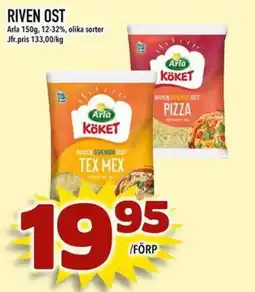 Din Mat Arla Köket Riven Ost erbjuda
