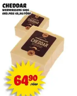 Nelins Wernerssons cheddar erbjuda