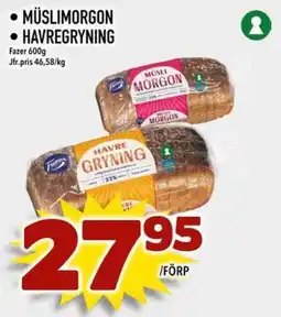 Nelins Fazer Müslimorgon Havregryning erbjuda