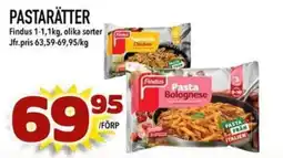 Nelins Findus Pasta Bolognese erbjuda