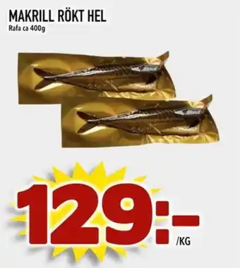 Din Mat Makrill rökt hel erbjuda