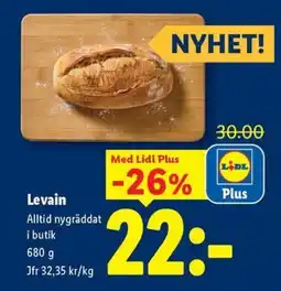 Lidl Levain erbjuda