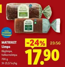 Lidl Matriket limpa erbjuda