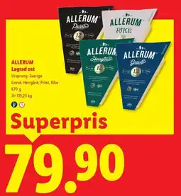 Lidl Allerum lagrad ost erbjuda