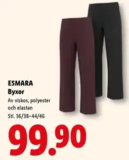 Lidl Esmara byxor erbjuda