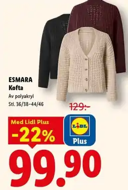 Lidl Esmara kofta erbjuda