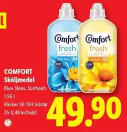 Lidl Comfort Sköljmedel erbjuda