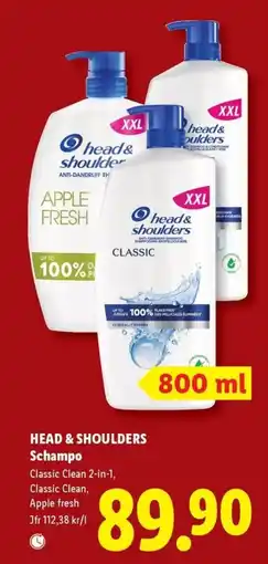 Lidl Head & shoulders Schampo erbjuda