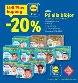 Lidl Lupilu på alla blöjor erbjuda