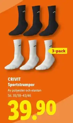 Lidl Crivit sportstrumpor erbjuda