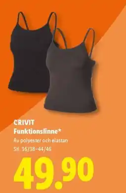 Lidl Crivit funktionslinne erbjuda