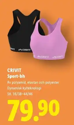 Lidl Crivit sport-bh erbjuda