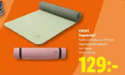 Lidl Crivit yogamatta erbjuda