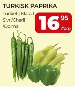 Matrix Butikerna Turkisk paprika erbjuda